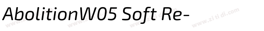 AbolitionW05 Soft Re字体转换